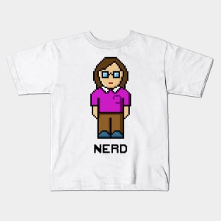 Female Nerd Kids T-Shirt